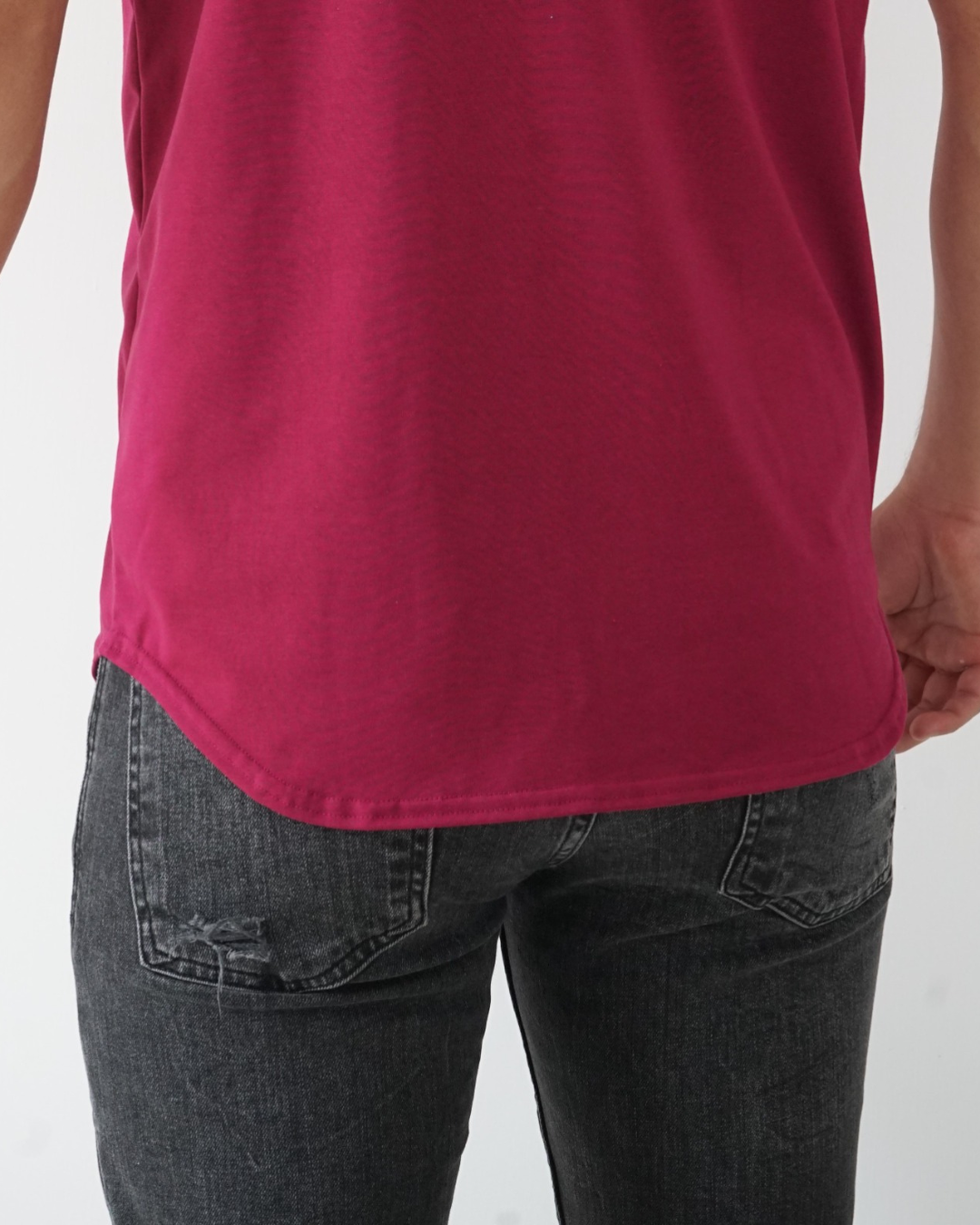 Cherry Wine T-shirt - Short Sleeve Crew Neck Original Bottom