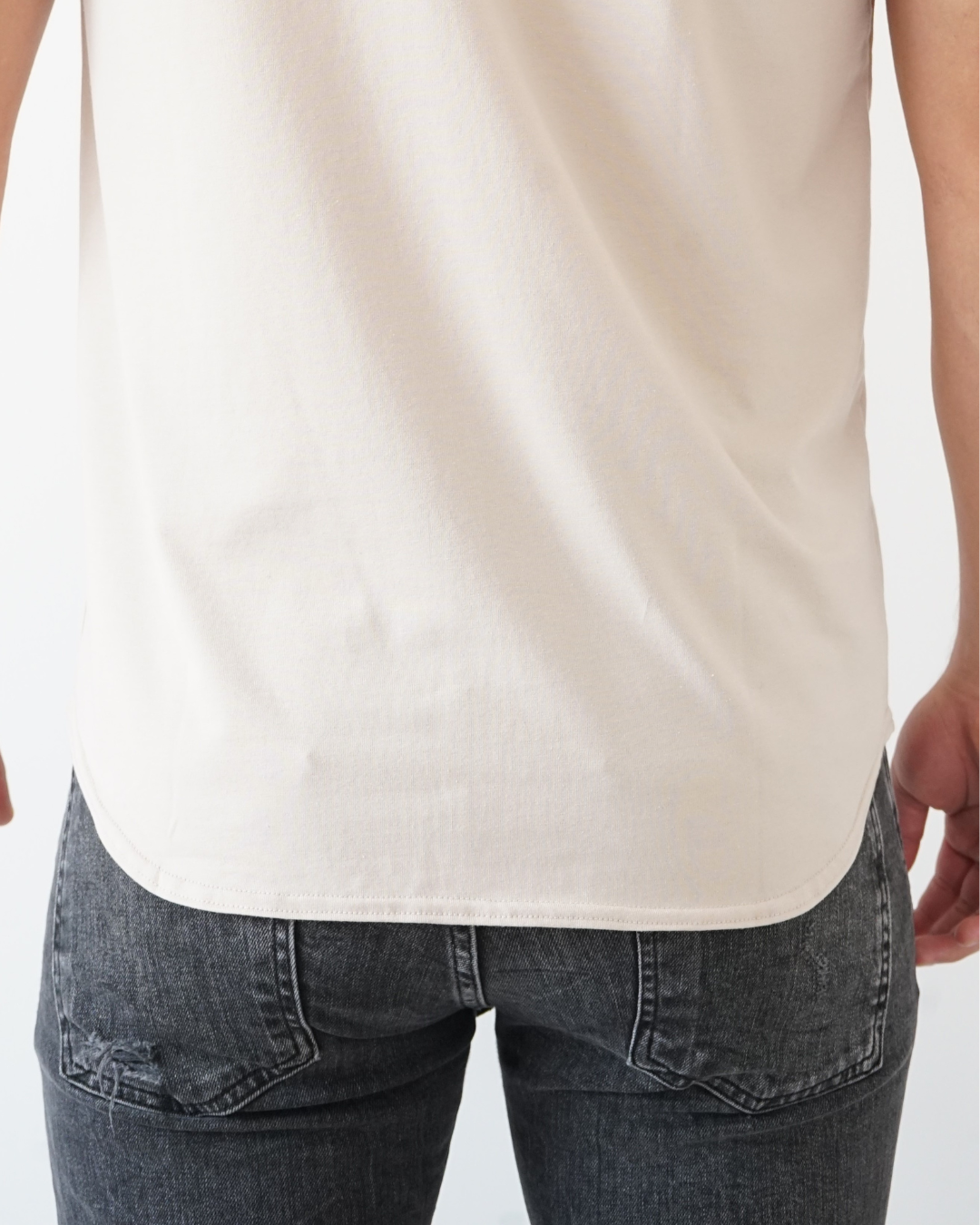 Sand T-shirt - Short Sleeve Henley Neck Original Bottom