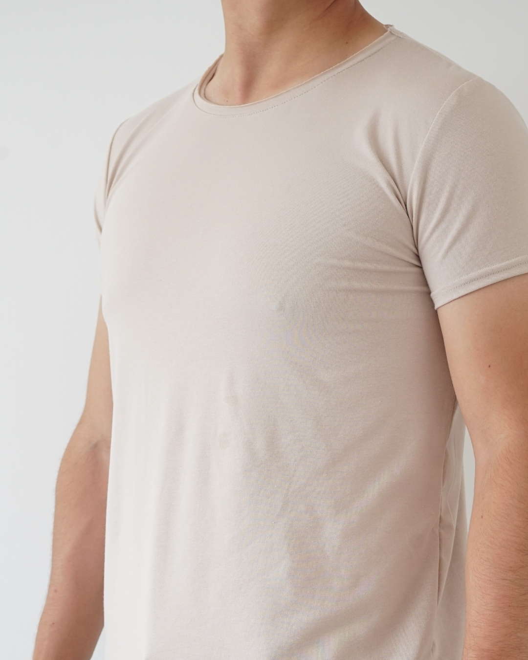 Sand T-shirt - Short Sleeve Wide Neck Original Bottom