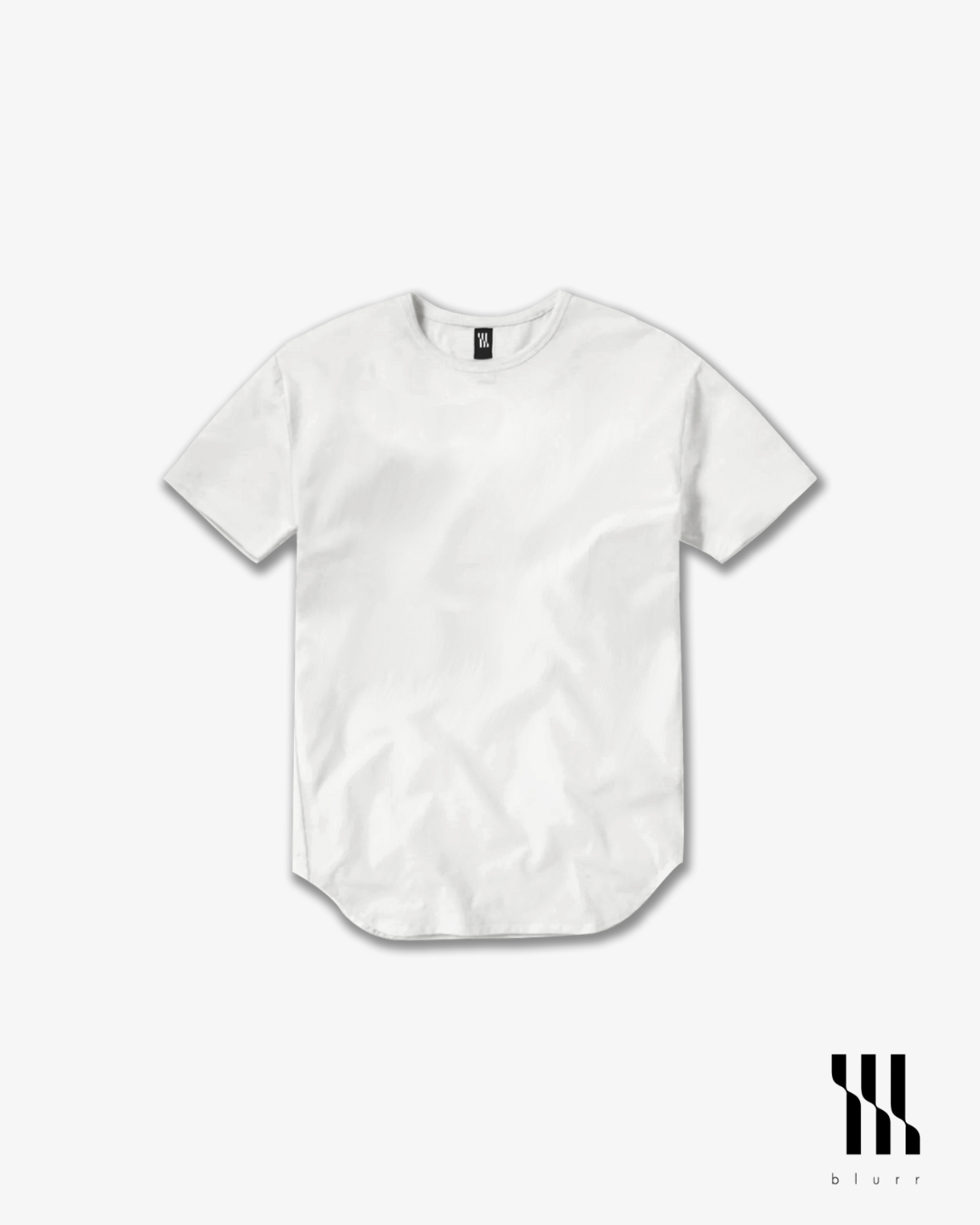 White T-shirt - Short Sleeve Crew Neck Original Bottom