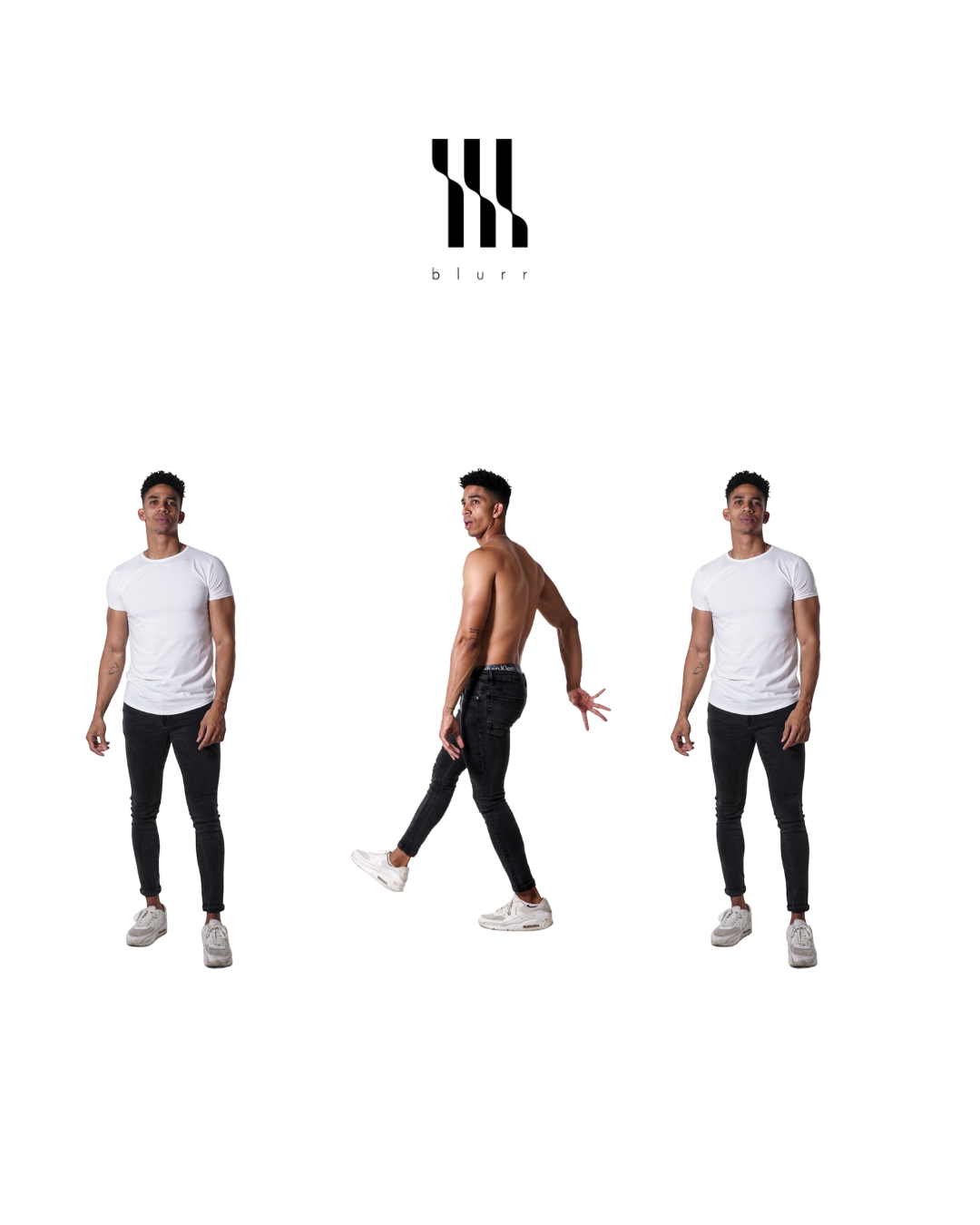 Pack x3 - Pure White Crew Curved